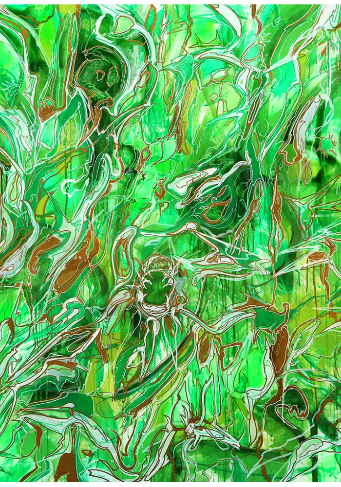 Abstract green